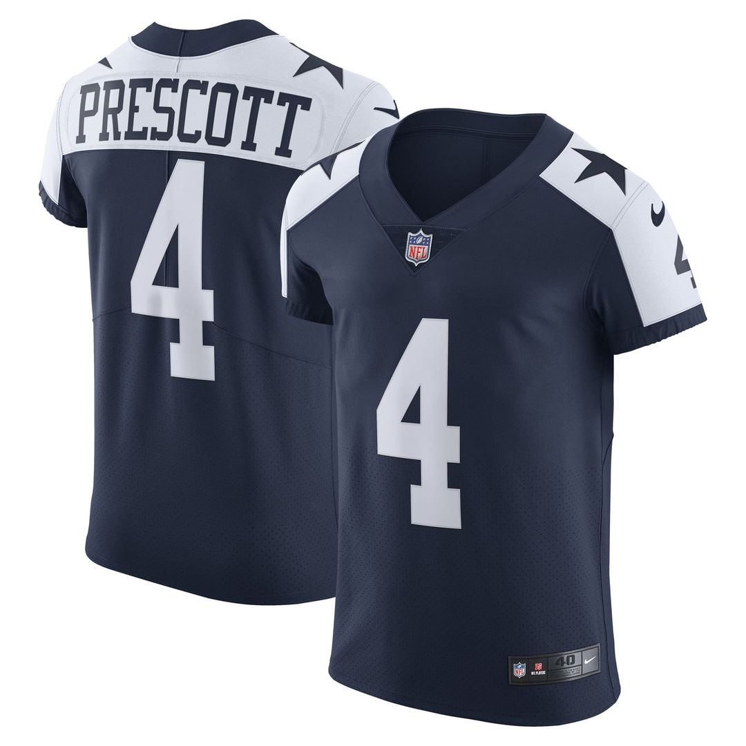 Dallas Cowboys Dak Prescott Nike White Vapor Elite Player product image 7