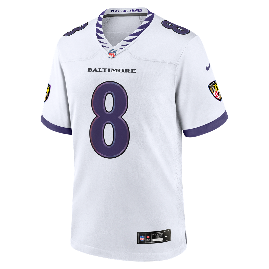 Baltimore Ravens Lamar Jackson Nike White Game Jersey product image 20