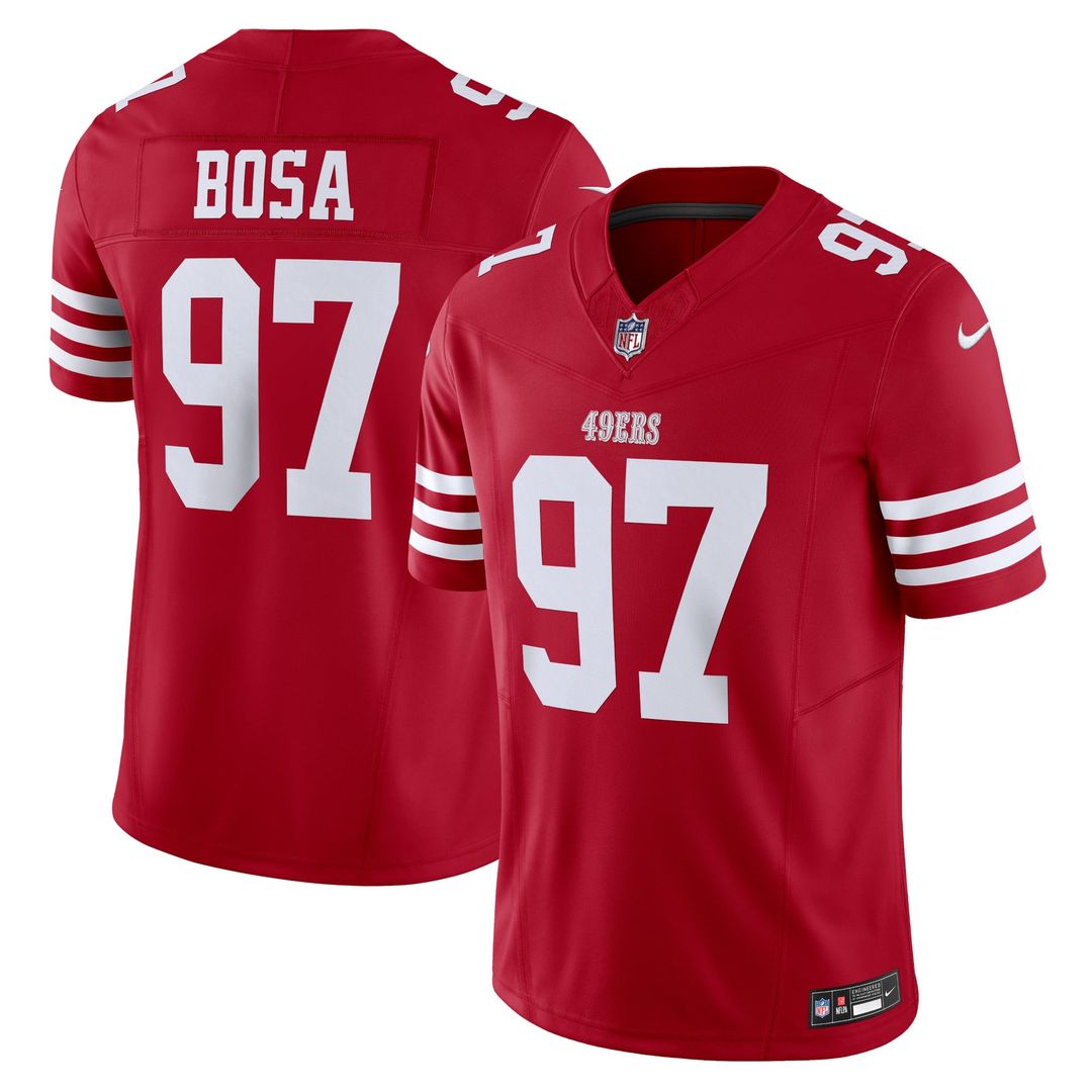 San Francisco 49ers Nick Bosa Nike Scarlet Vapor FUSE product image 1