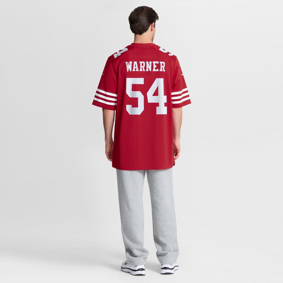 San Francisco 49ers Fred Warner Nike White Game Jersey product image 14