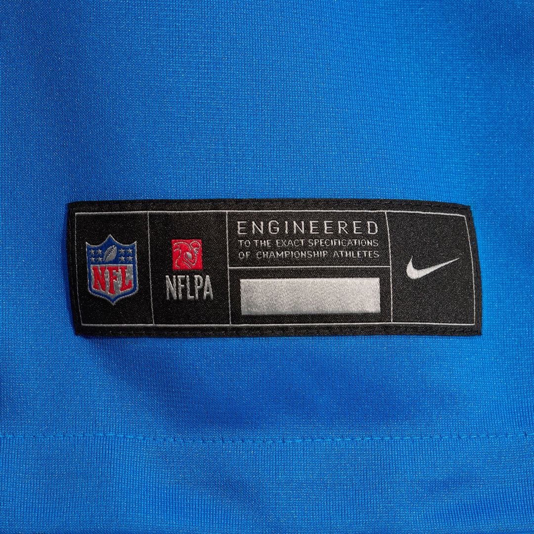 Detroit Lions Giovanni Manu Nike Blue Game Jersey product image 6