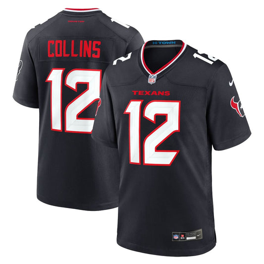 Houston Texans Nico Collins Nike Navy Game Jersey product image 1