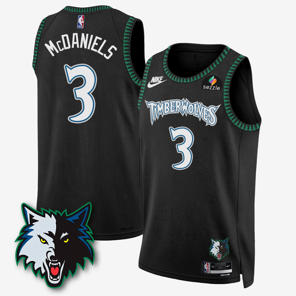 MIN "Black Trees" 25/26 Classic Edition Jersey - Stitched product image 6, provided for visual reference and product detail