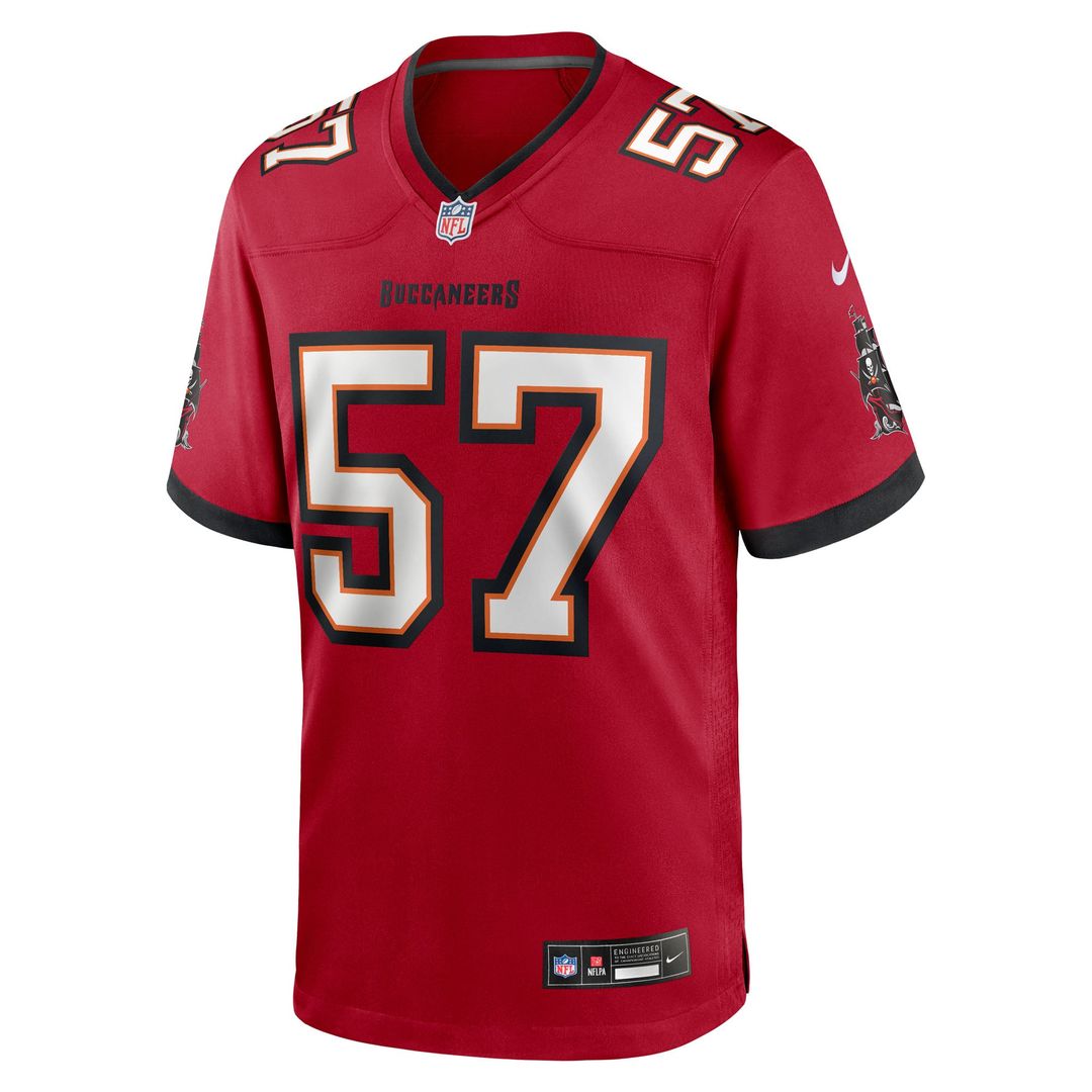 Tampa Bay Buccaneers John Bullock Nike Red Game Jersey product image 2
