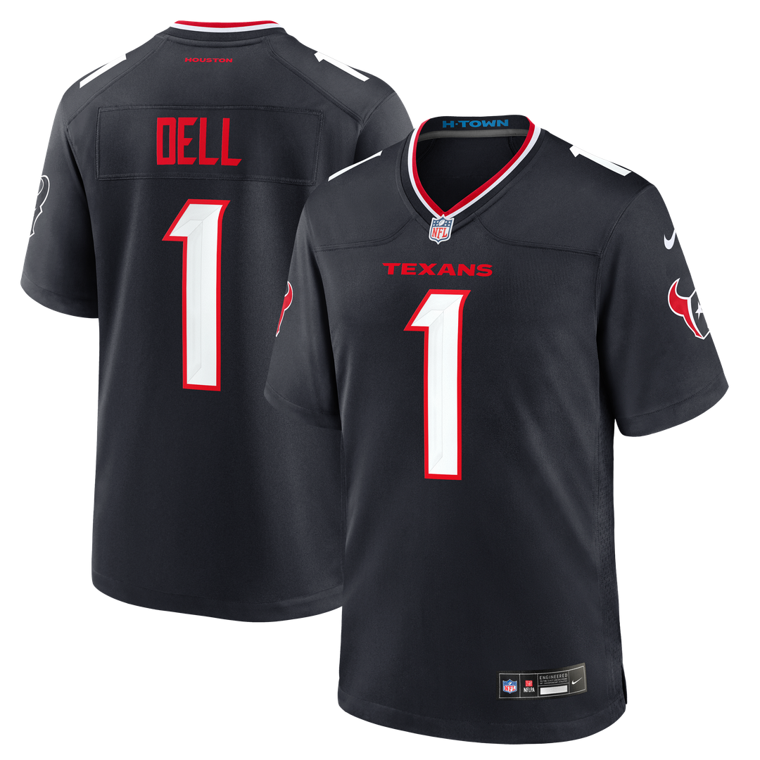 Houston Texans Tank Dell Nike Navy Game Jersey product image 1