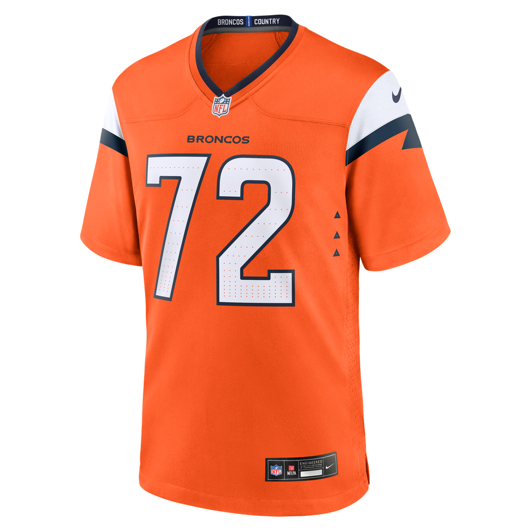 Denver Broncos Garett Bolles Nike Orange Game Jersey product image 2