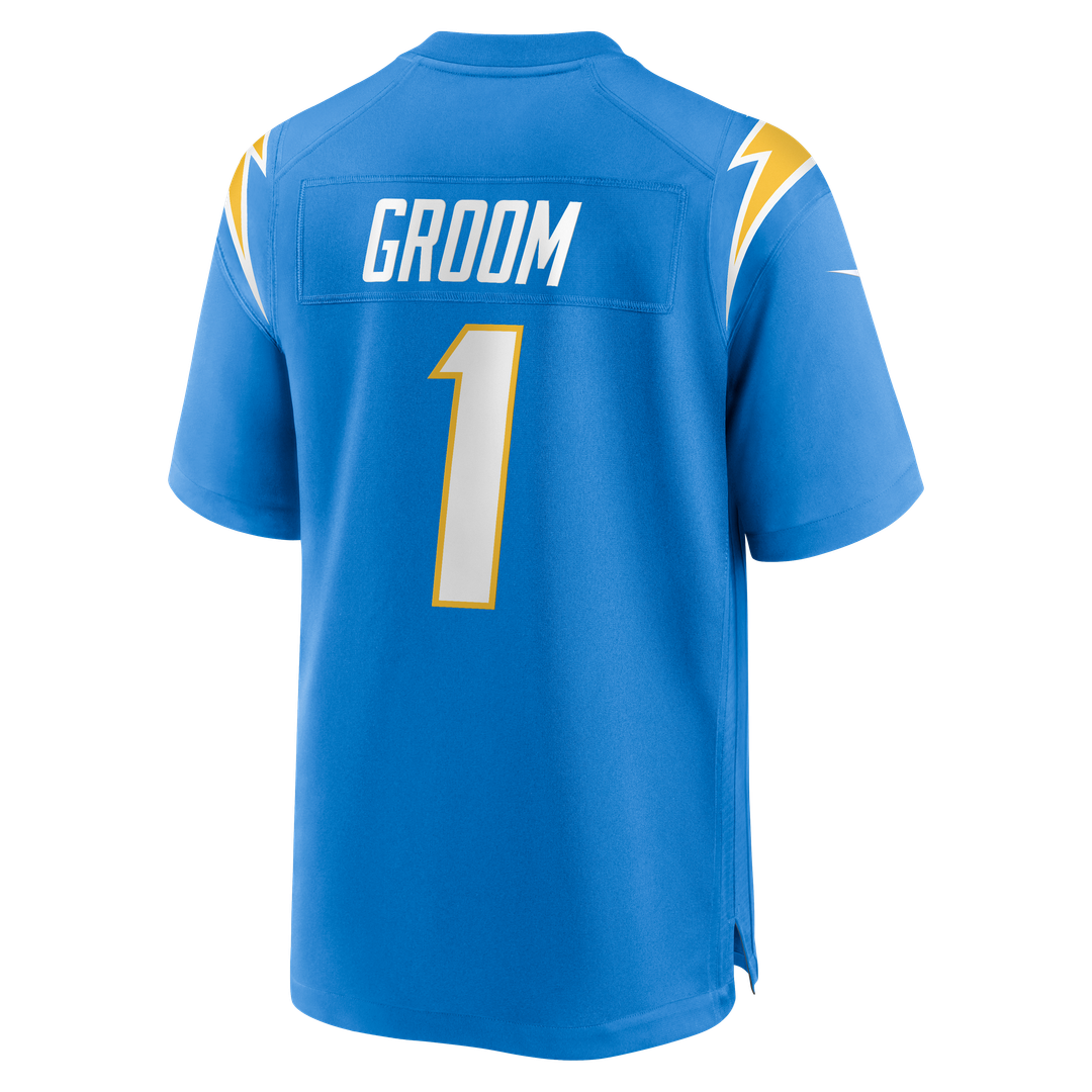 Los Angeles Chargers Number 1 Groom Nike Powder Blue Game product image 3