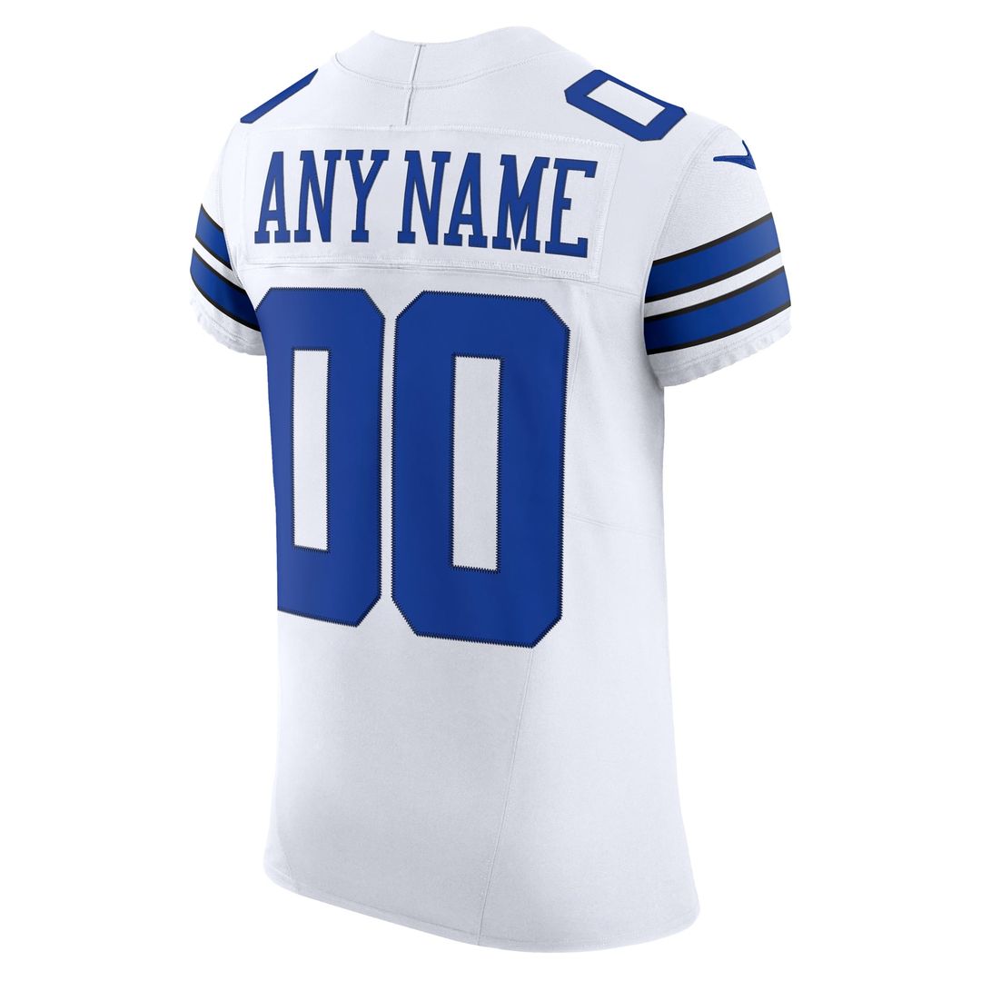 Dallas Cowboys Nike White Vapor FUSE Elite Custom Jersey product image 3