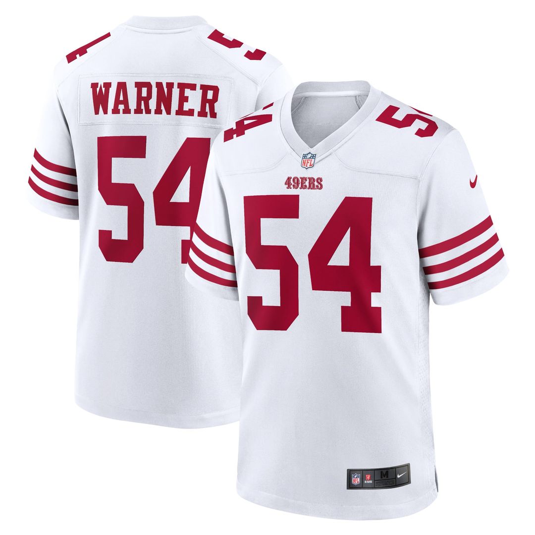 San Francisco 49ers Fred Warner Nike White Game Jersey product image 1