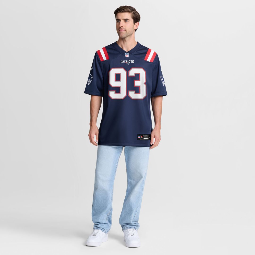 New England Patriots Leonard Taylor Nike Navy Game Jersey product image 2
