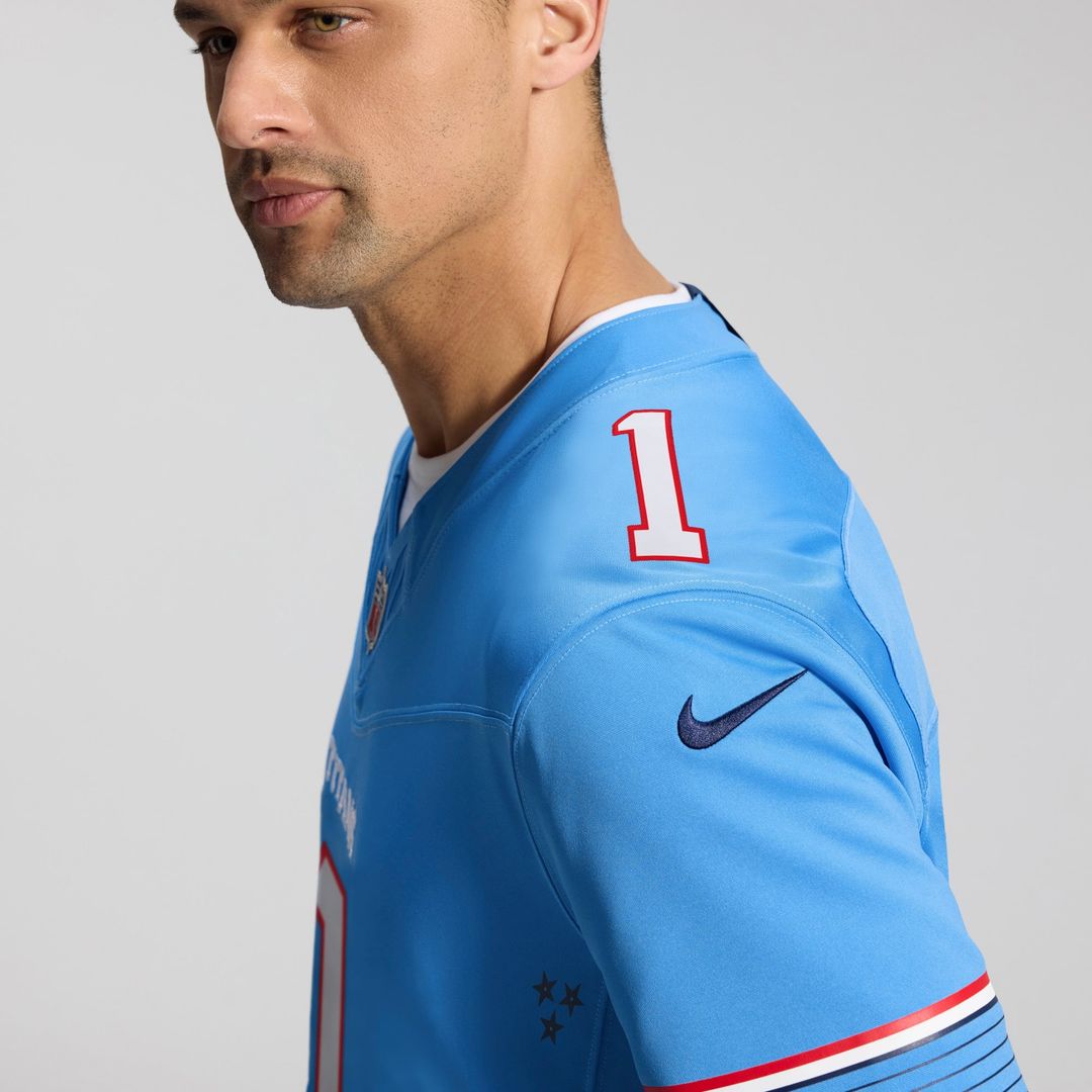 Tennessee Titans Cameron Ward Nike Light Blue Team Vapor product image 8