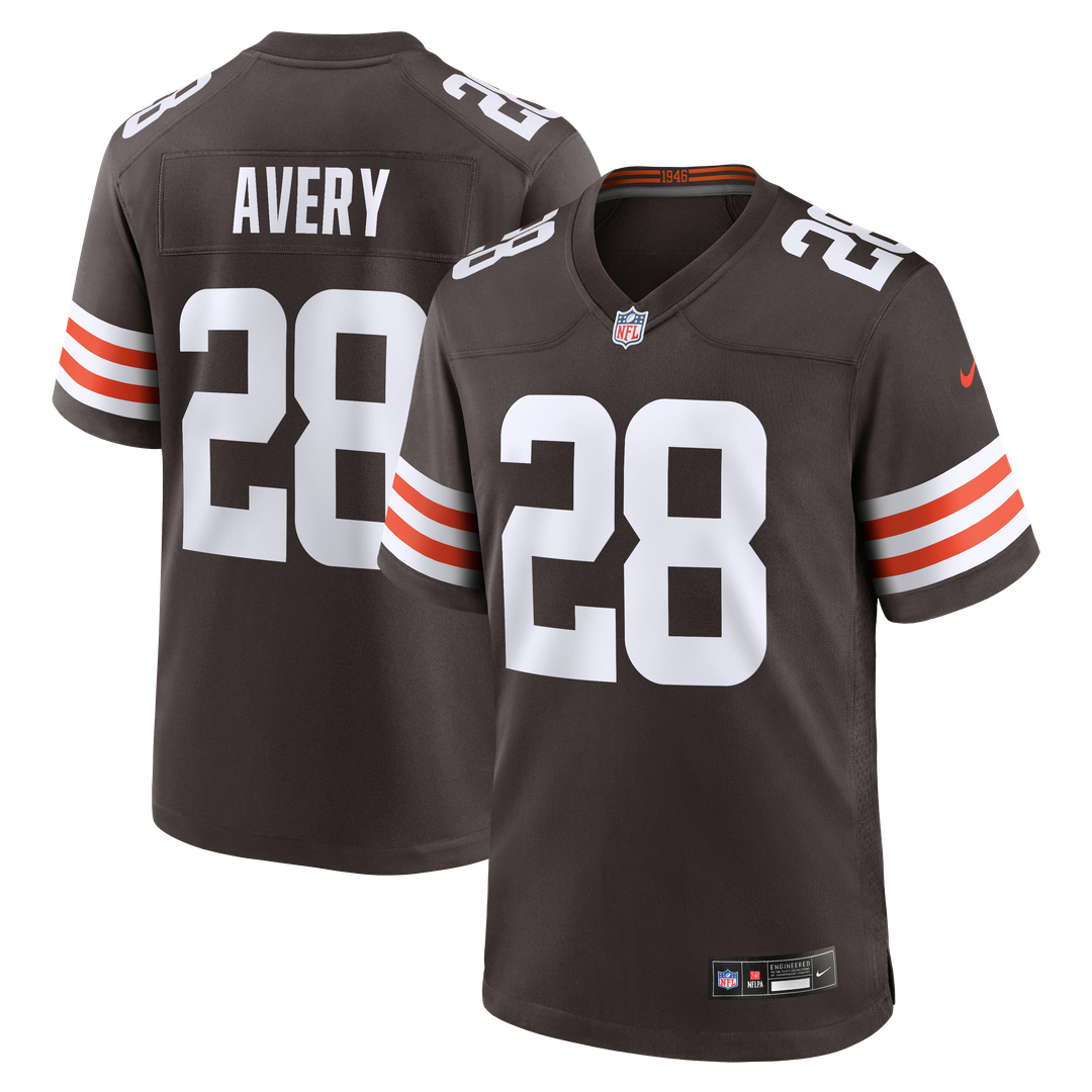 Cleveland Browns Tre Avery Nike Brown Game Jersey product image 1