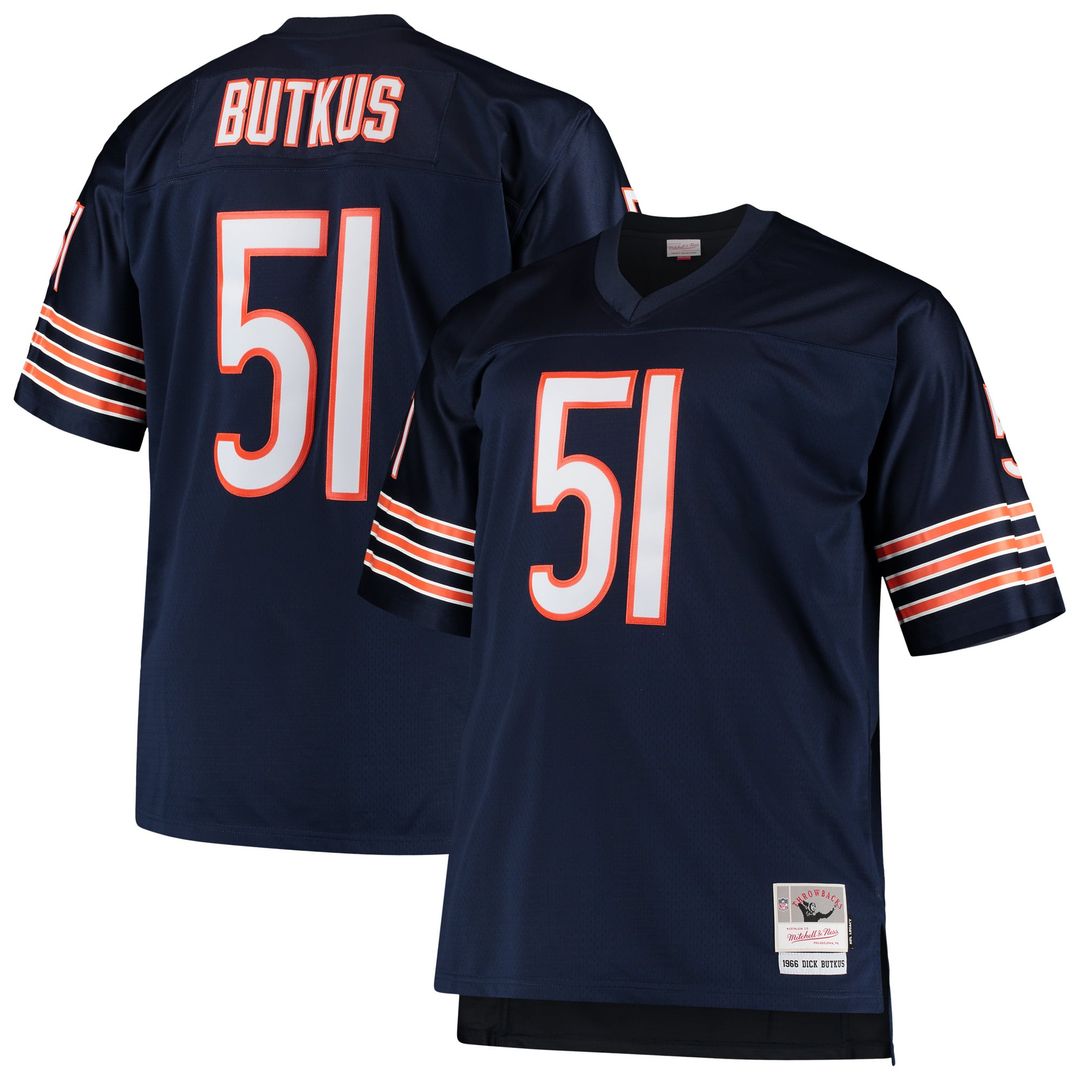 Chicago Bears Dick Butkus Mitchell & Ness Navy Big & Tall product image 1