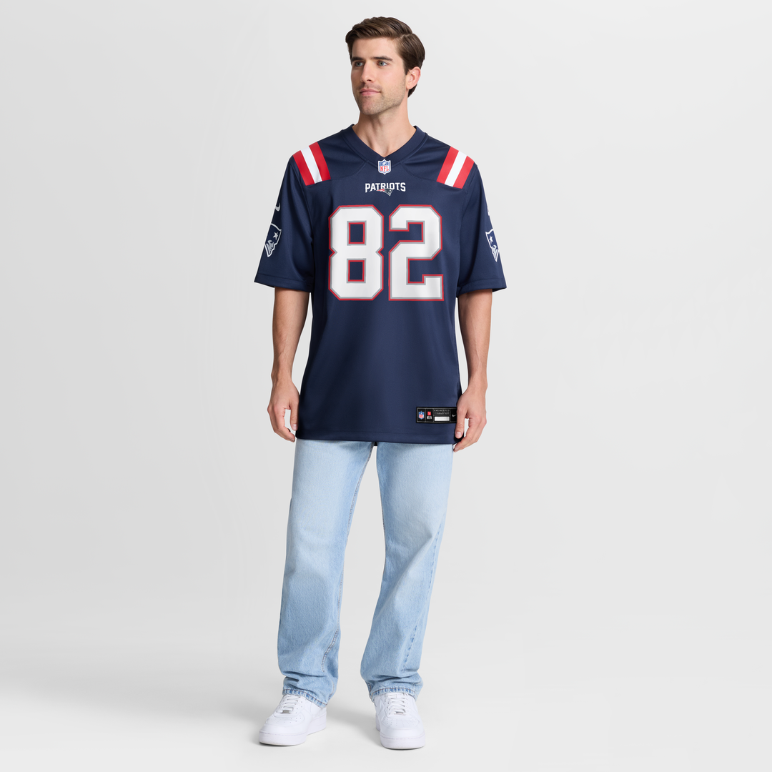 New England Patriots Eli Raridon Nike Navy Game Jersey product image 2