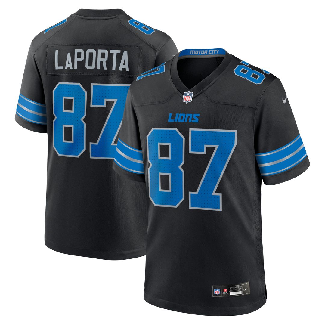 Detroit Lions Sam LaPorta Nike Black 2nd Alternate Game product image 1