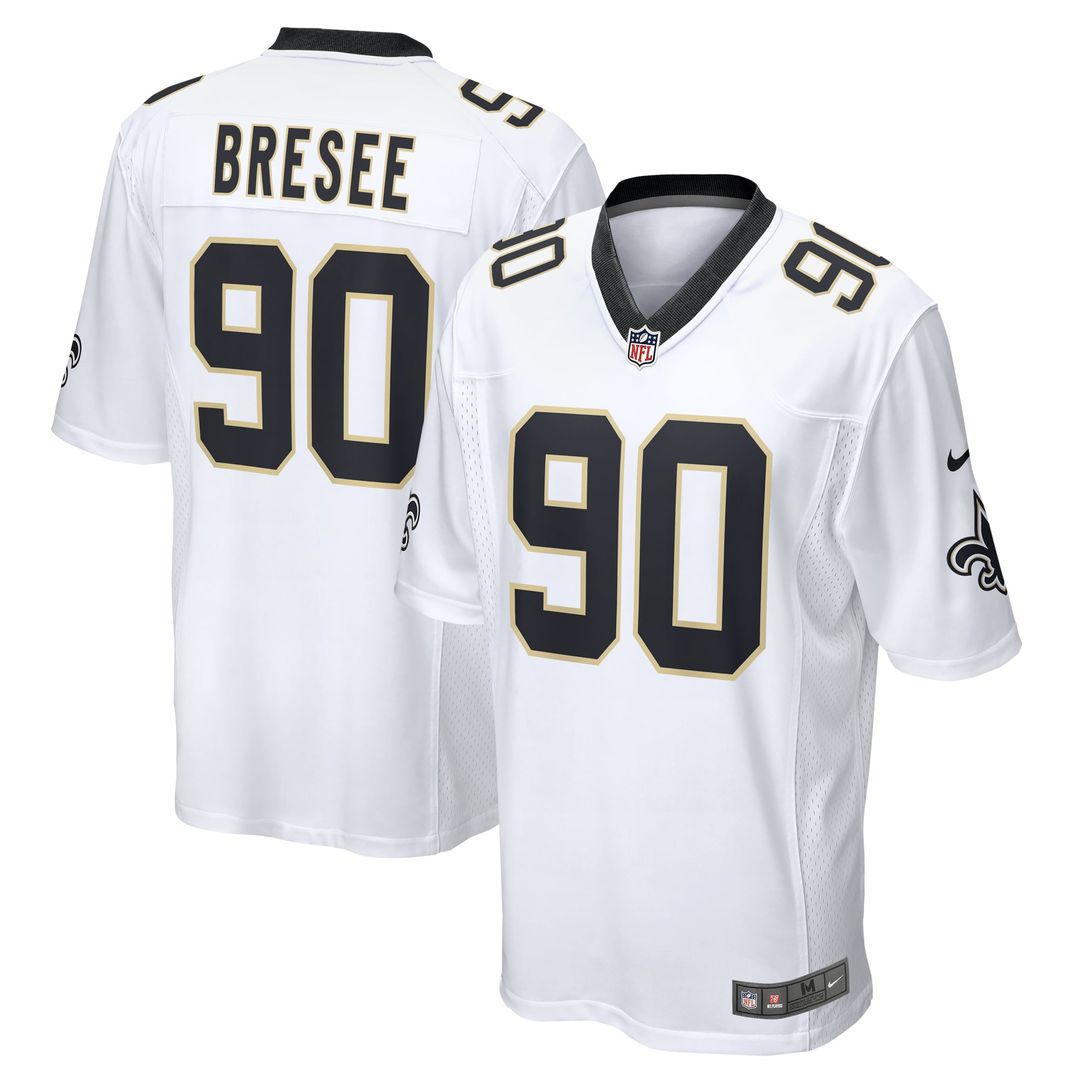 New Orleans Saints Bryan Bresee Nike White Game Jersey product image 1