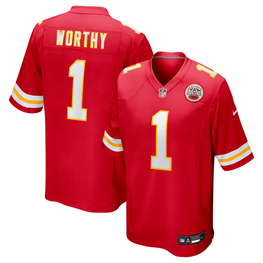 Kansas City Chiefs Xavier Worthy Nike Red Game Jersey product image 1