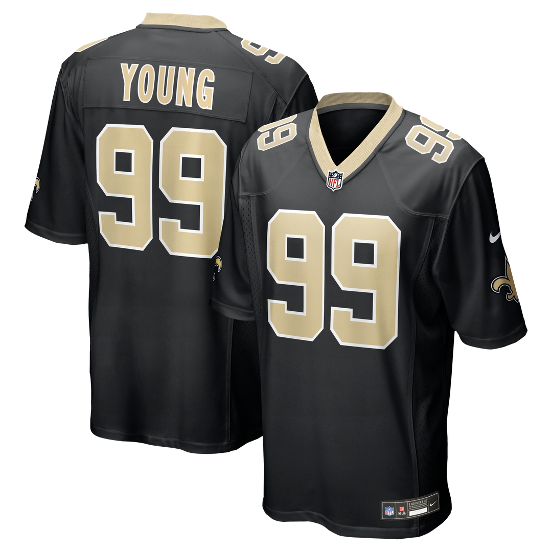 New Orleans Saints Chase Young Nike Black Game Jersey product image 1