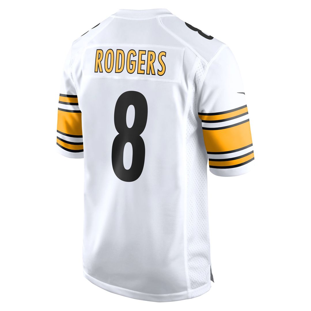 Pittsburgh Steelers Aaron Rodgers Nike White Game Jersey product image 3