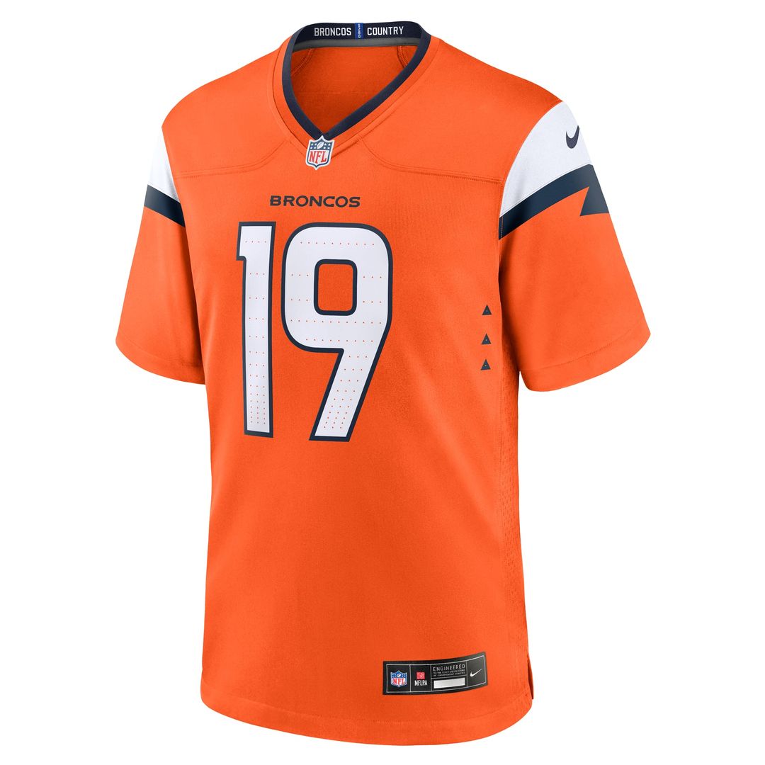 Denver Broncos Marvin Mims Jr Nike Orange Game Jersey product image 2
