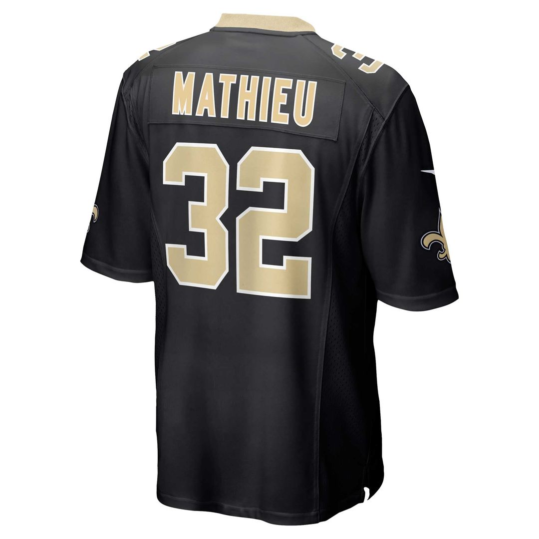 New Orleans Saints Tyrann Mathieu Nike Black Game Jersey product image 3