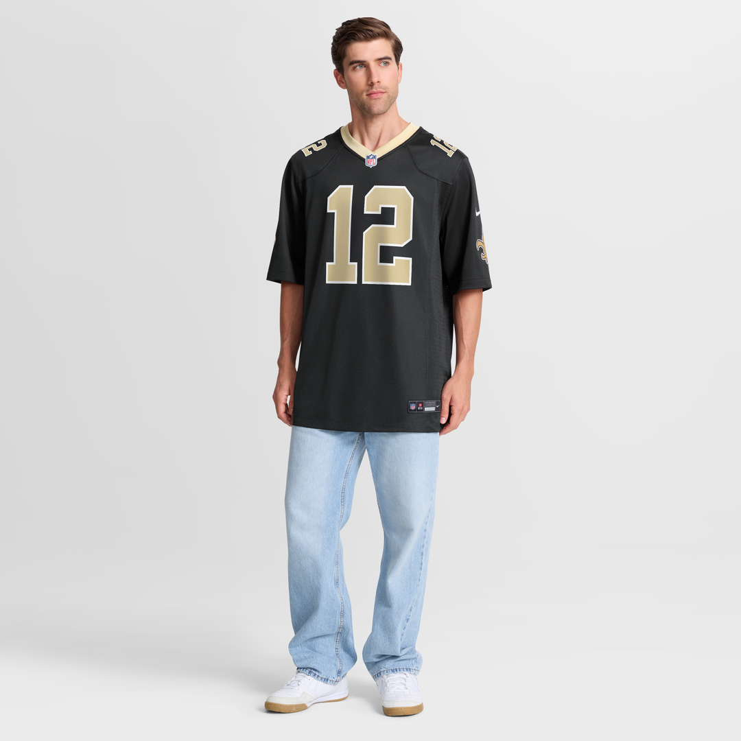 New Orleans Saints Chris Olave Nike Black Game Jersey product image 7