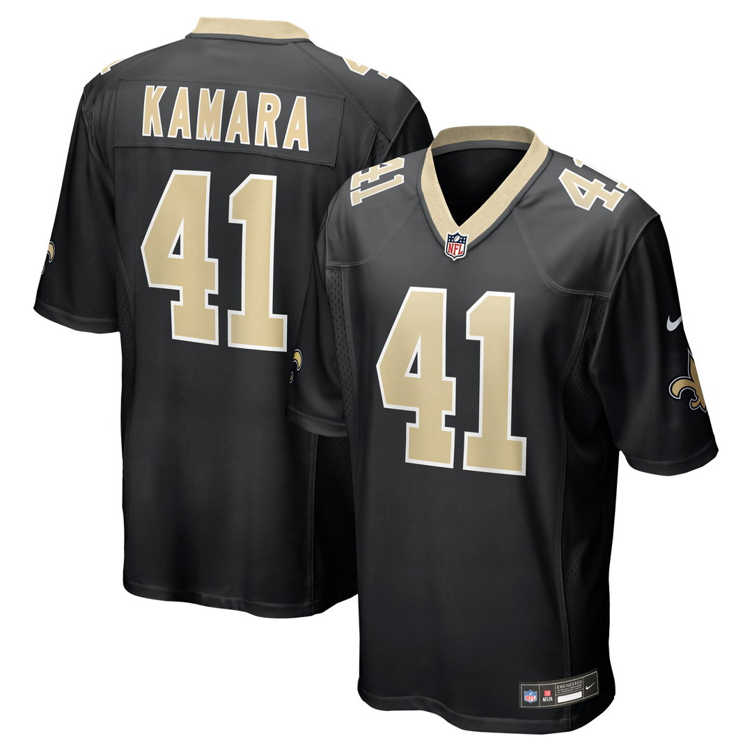 New Orleans Saints Alvin Kamara Nike Black Game Jersey product image 1
