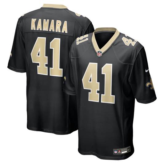 New Orleans Saints Alvin Kamara Nike Black Game Jersey product image 1