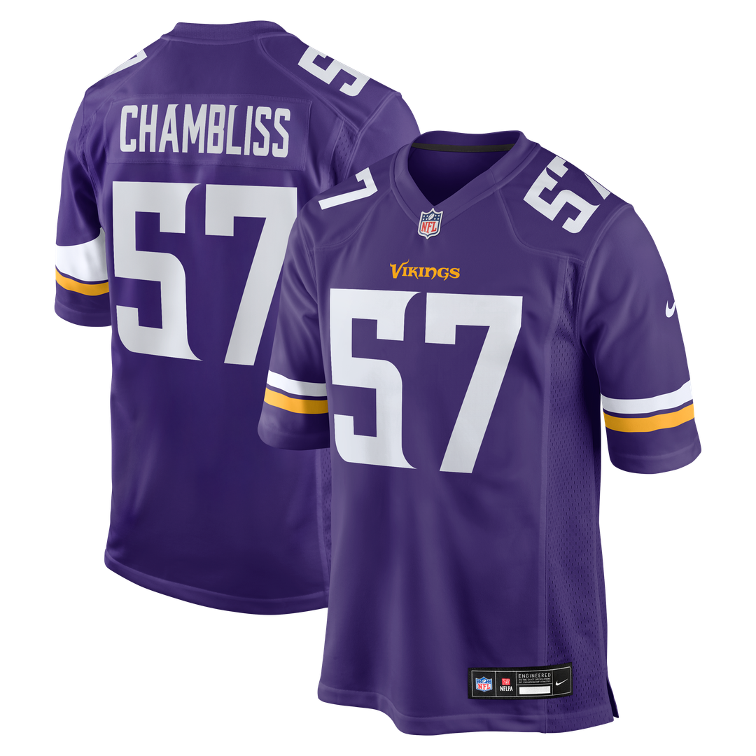 Minnesota Vikings Chaz Chambliss Nike Purple Game Jersey product image 1