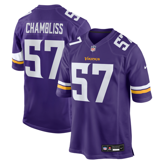 Minnesota Vikings Chaz Chambliss Nike Purple Game Jersey product image 1