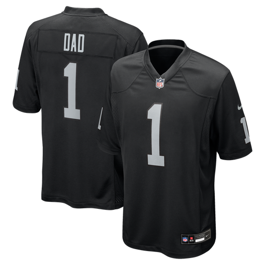 Las Vegas Raiders Number 1 Dad Nike Black Game Jersey product image 1