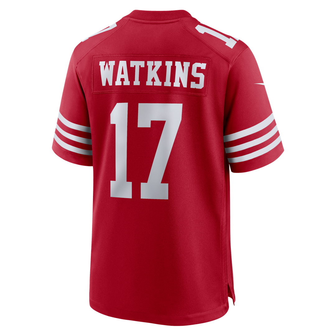 San Francisco 49ers Jordan Watkins Nike Scarlet Game Jersey product image 3