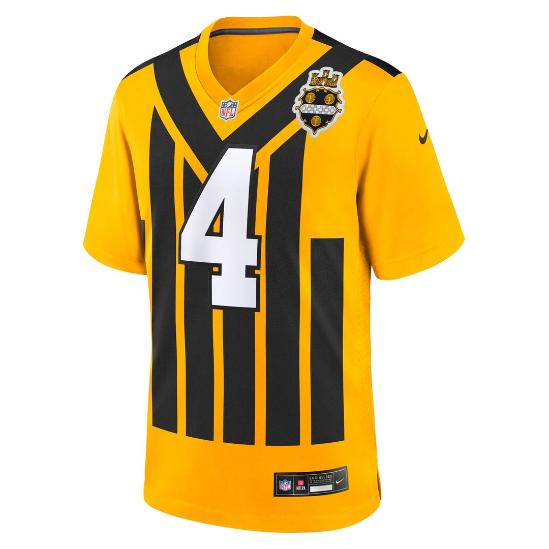 Pittsburgh Steelers DK Metcalf Nike Gold Alternate 1933 product image 2