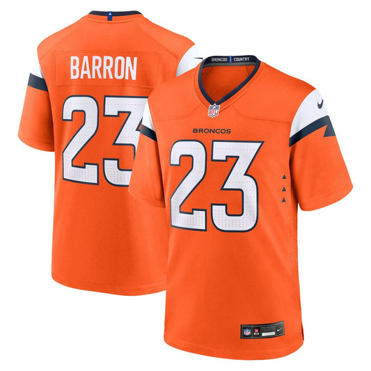 Denver Broncos Jahdae Barron Nike Orange Game Jersey product image 1