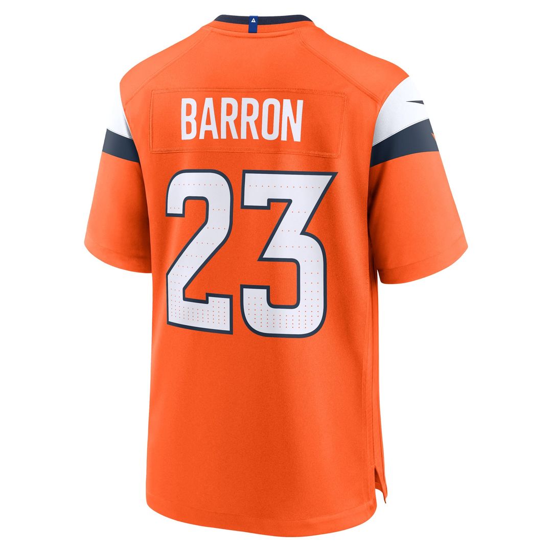 Denver Broncos Jahdae Barron Nike Orange Game Jersey product image 3