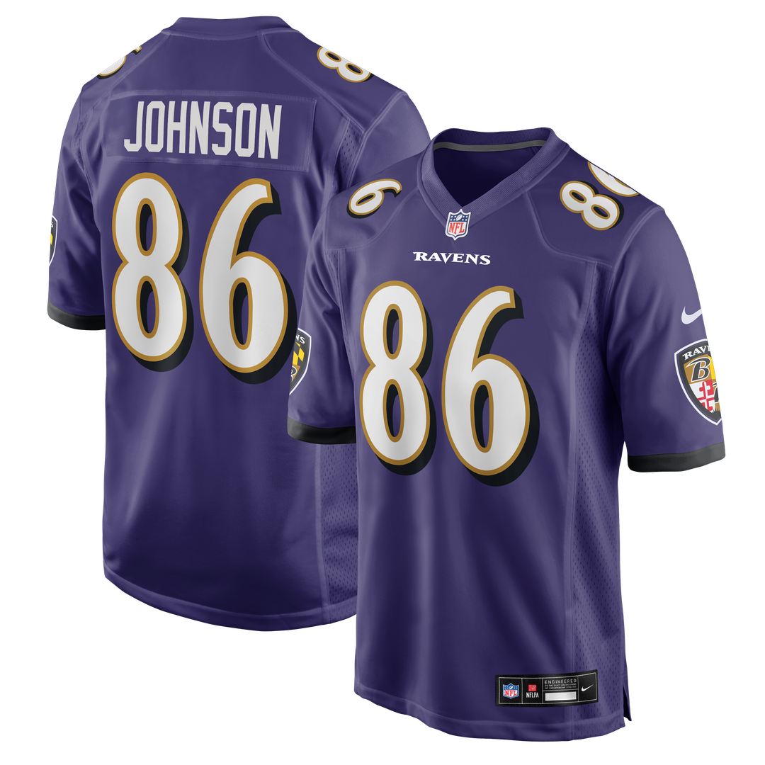 Baltimore Ravens Cornelius Johnson Nike Purple Game Jersey product image 1