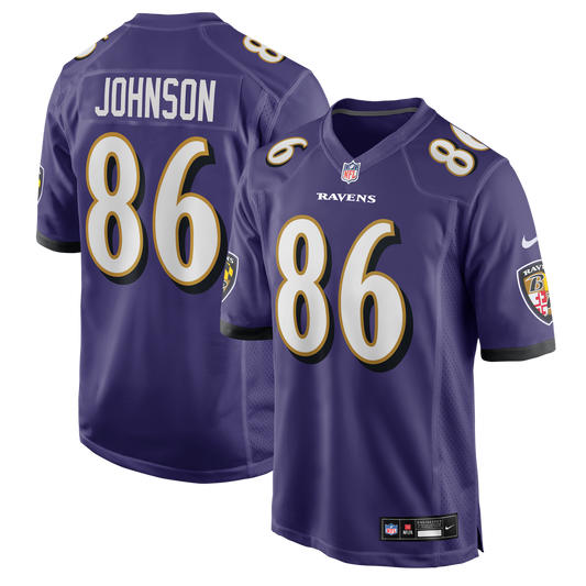 Baltimore Ravens Cornelius Johnson Nike Purple Game Jersey product image 1