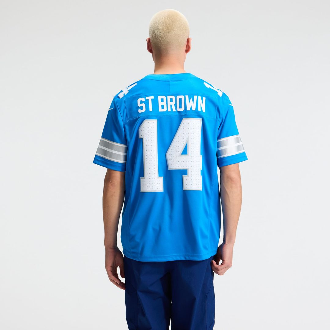 Detroit Lions Amon - Ra St. Brown Nike White Vapor FUSE product image 9