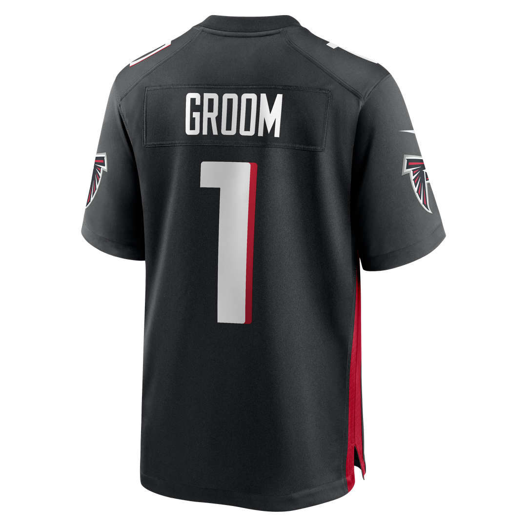Atlanta Falcons Number 1 Groom Nike Black Game Jersey product image 3