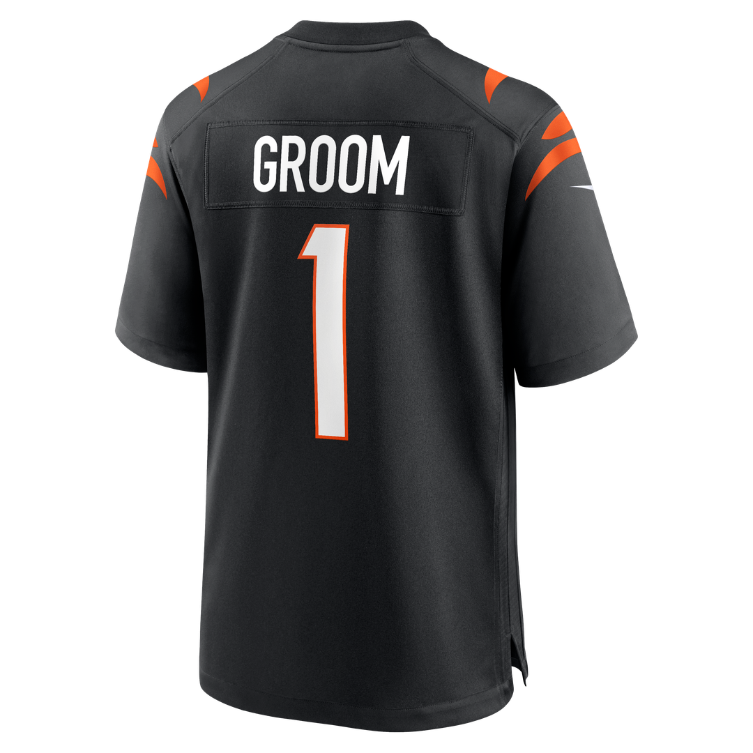 Cincinnati Bengals Number 1 Groom Nike Black Game Jersey product image 3
