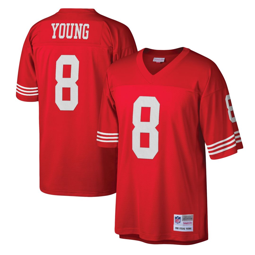 San Francisco 49ers Steve Young Mitchell & Ness Scarlet product image 1
