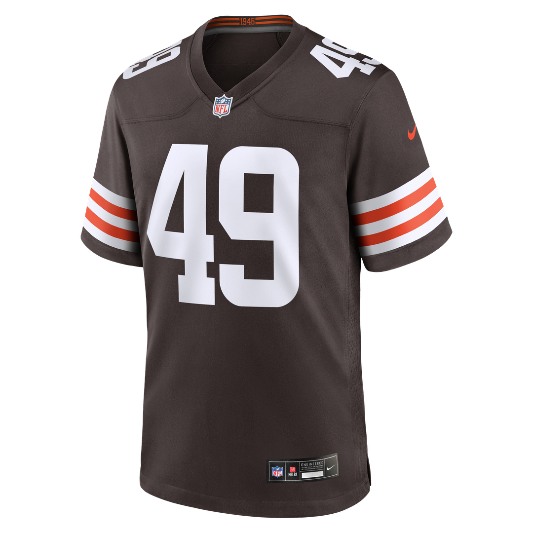 Cleveland Browns Carson Schwesinger Nike Brown 2025 NFL product image 2