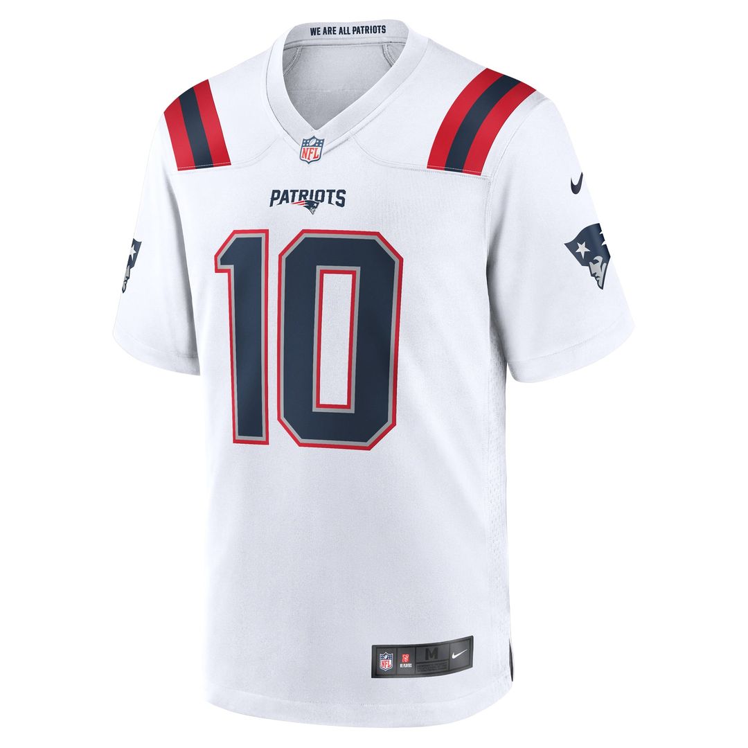 New England Patriots Drake Maye Nike White Game Jersey product image 2