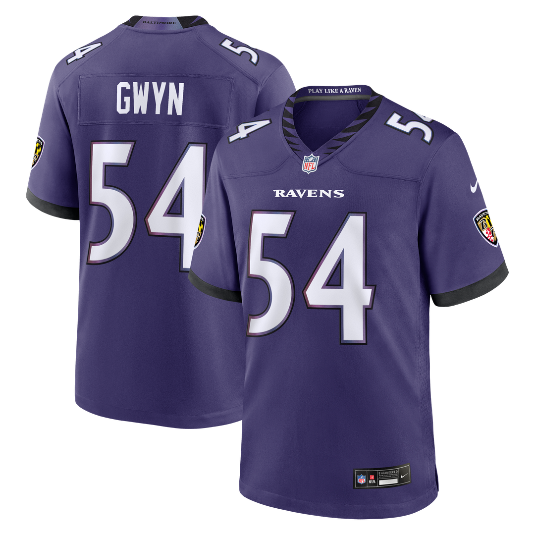 Baltimore Ravens Jovaughn Gwyn Nike Purple Game Jersey product image 1