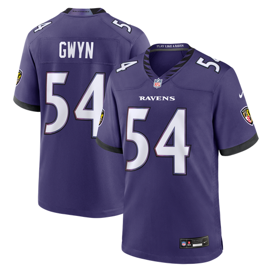 Baltimore Ravens Jovaughn Gwyn Nike Purple Game Jersey product image 1