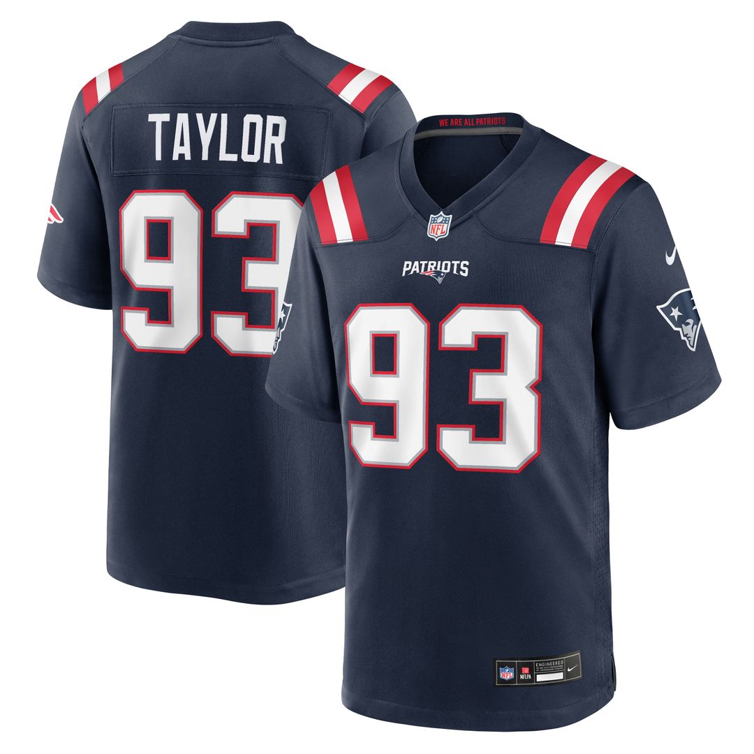 New England Patriots Leonard Taylor Nike Navy Game Jersey product image 1