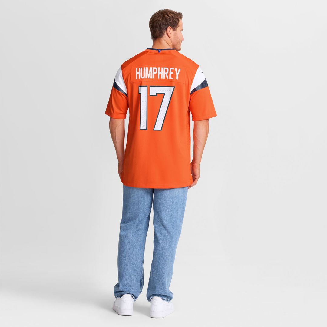 Denver Broncos Lil'Jordan Humphrey Nike Orange Game Jersey product image 5