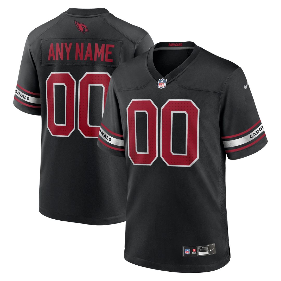 Arizona Cardinals Nike Black Alternate Custom Jersey product image 7