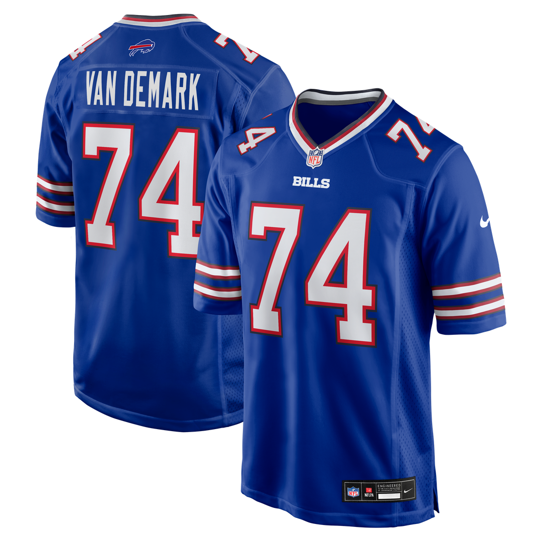 Buffalo Bills Ryan Van Demark Nike Royal Game Jersey product image 1