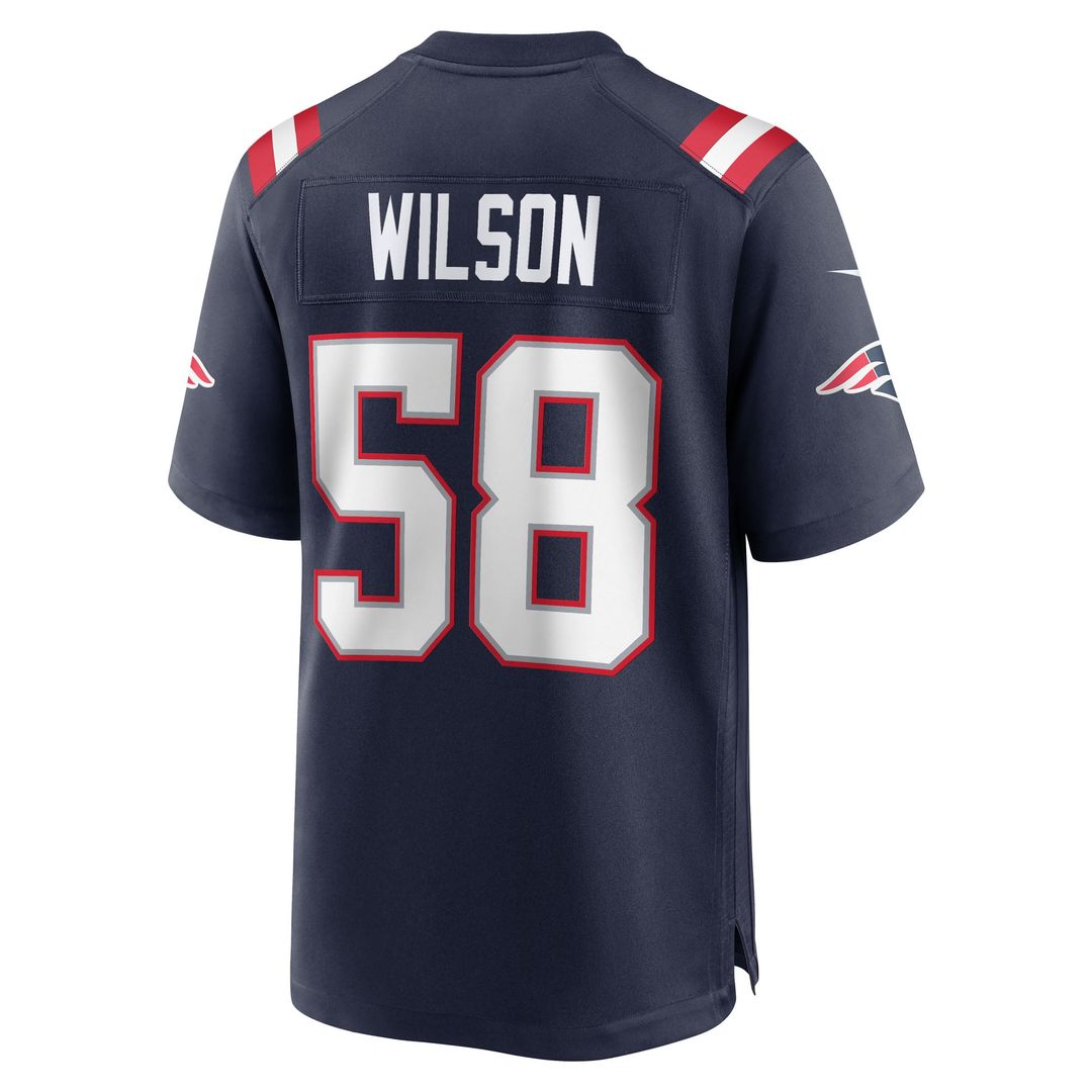 New England Patriots Jared Wilson Nike Navy Game Jersey product image 3